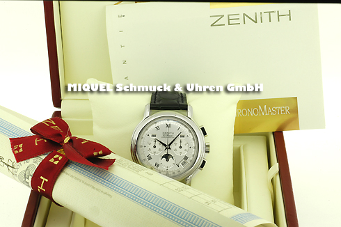 Zenith Chronomaster El Primero Chronometer Chronograph mit Mondphase