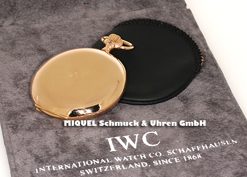 IWC Savonette Taschenuhr aus 14 ct Rotgold