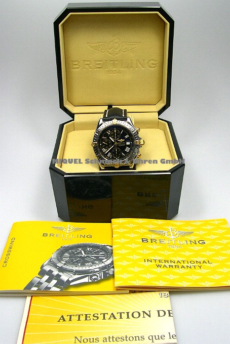 Breitling Crosswind Chronometer in Stahl 750er Gold