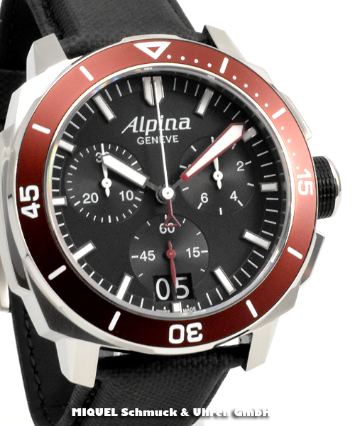 Alpina Seastrong Diver 300 Chronograph Big Date -39,8% gespart*
