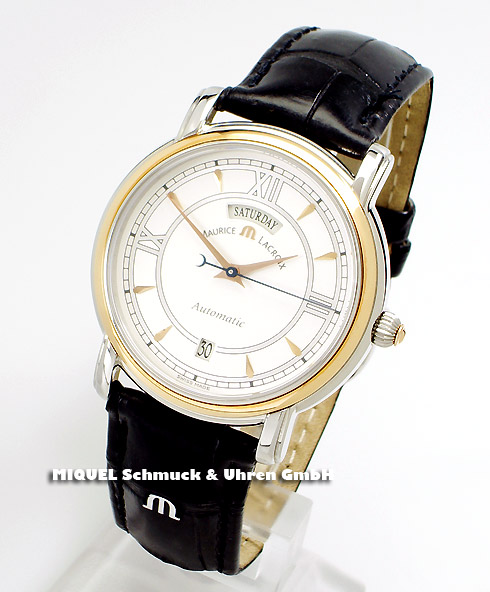 Maurice Lacroix Pontos DayDate Automatik in Stahl-Gold