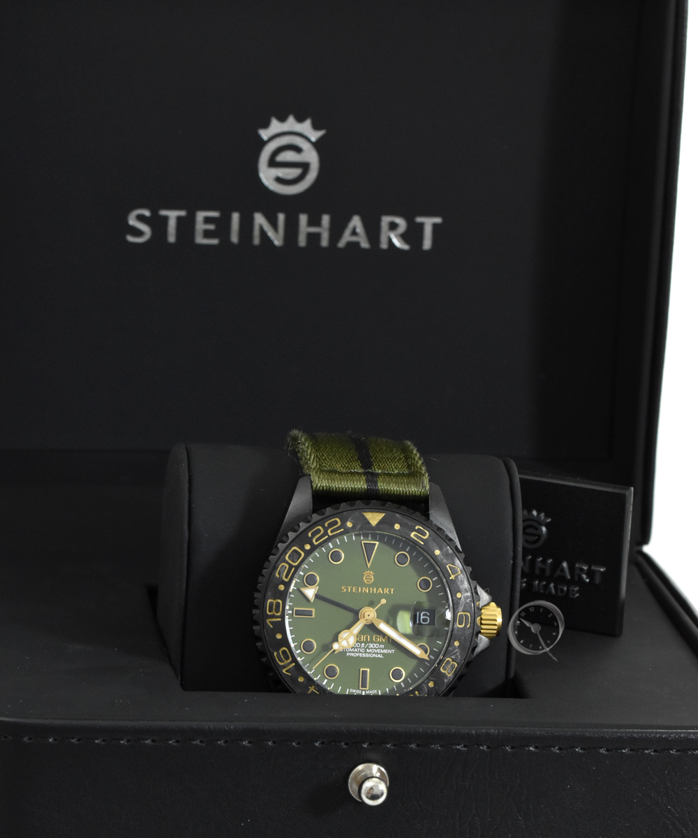 Steinhart Ocean 39 GMT black MILITARY khaki - Limited Edition 