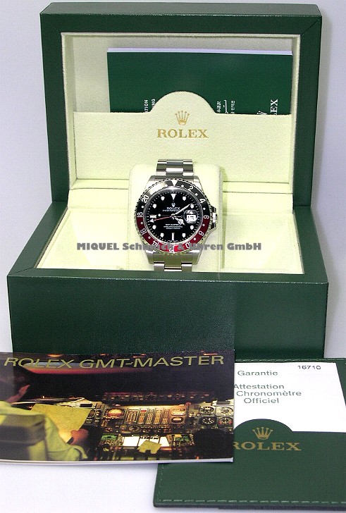 Rolex GMT Master 2 in schwarz-rot