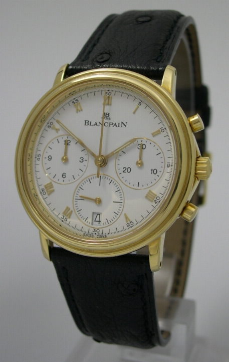 Blancpain Automatik Chronograph in 750er Gelbgold
