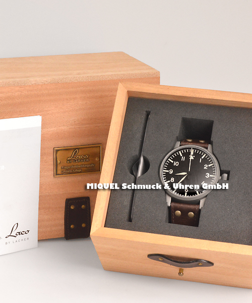 Laco Flieger-Beobachtungs-Uhr Replika 55 - Limited Edition