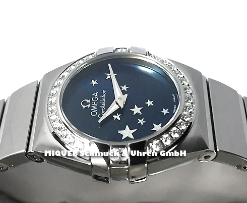 Omega Constellation Lady mit Diamant Lünette