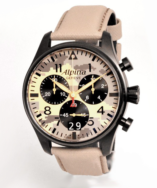 Alpina Startimer Pilot Chronograph Desert Camouflage -49,9%gespart!*