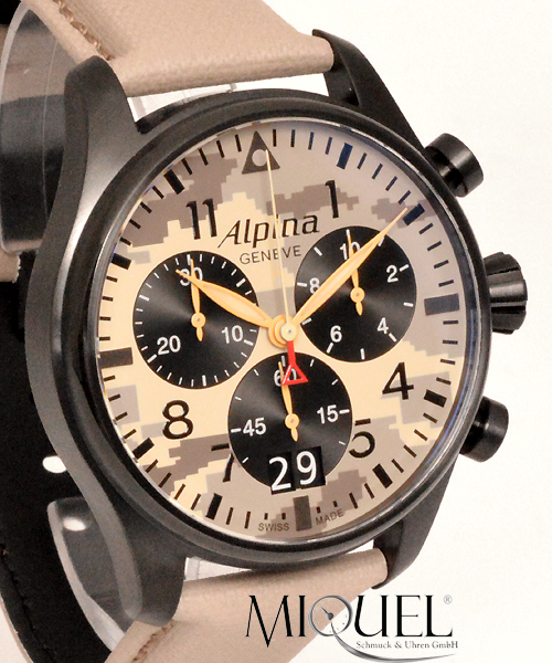 Alpina Startimer Pilot Chronograph Desert Camouflage -49,9%gespart!*