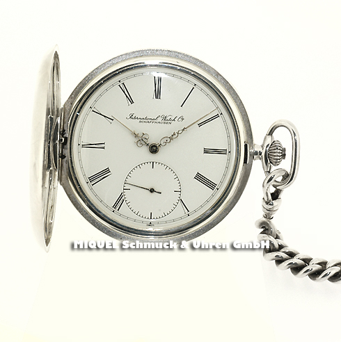 IWC Savonette-Taschenuhr aus 925/000 Silber inkl. original IWC Uhrenkette!