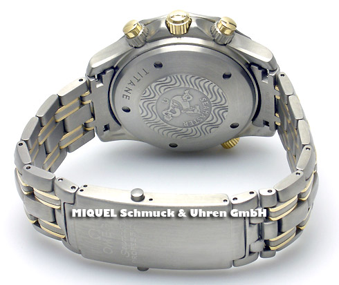 Omega Seamaster Diver Chronometer Chronograph aus 750er Gold und Titan