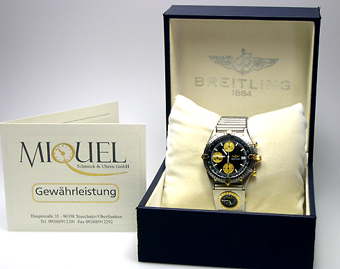 Breitling Chronomat aus Stahl-Gold mit UTC Uhr