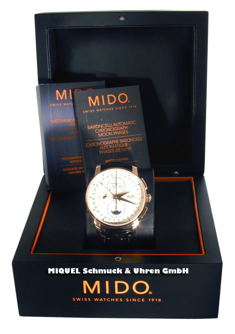 Mido Baroncelli Chronograph Automatik mit Mondphase