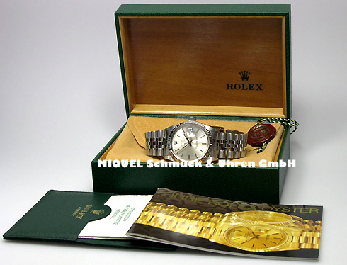 Rolex Date Just Chronometer mit Weißgoldlünette