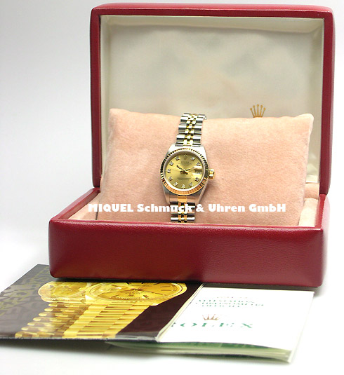 Rolex Lady Datejust in Stahl-Gold mit Diamantblatt