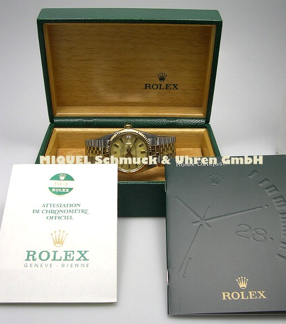 Rolex DateJust Chronometer in 750er Gold und Edelstahl