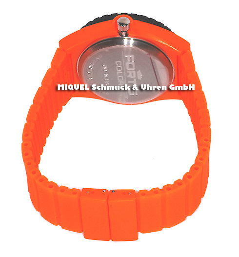 Fortis Colors Uhr mit Wechselarmband in orange