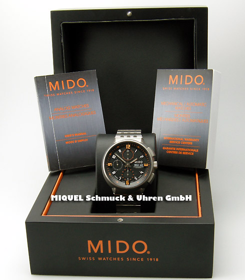 Mido All Dial Chronometer Chronograph aus Titan