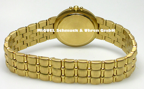 Maurice Lacroix Damenuhr aus 750er Gelbgold mit Diamanten