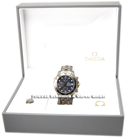 Omega Seamaster Diver Chronometer Chronograph in 750er Rosegold und Titan