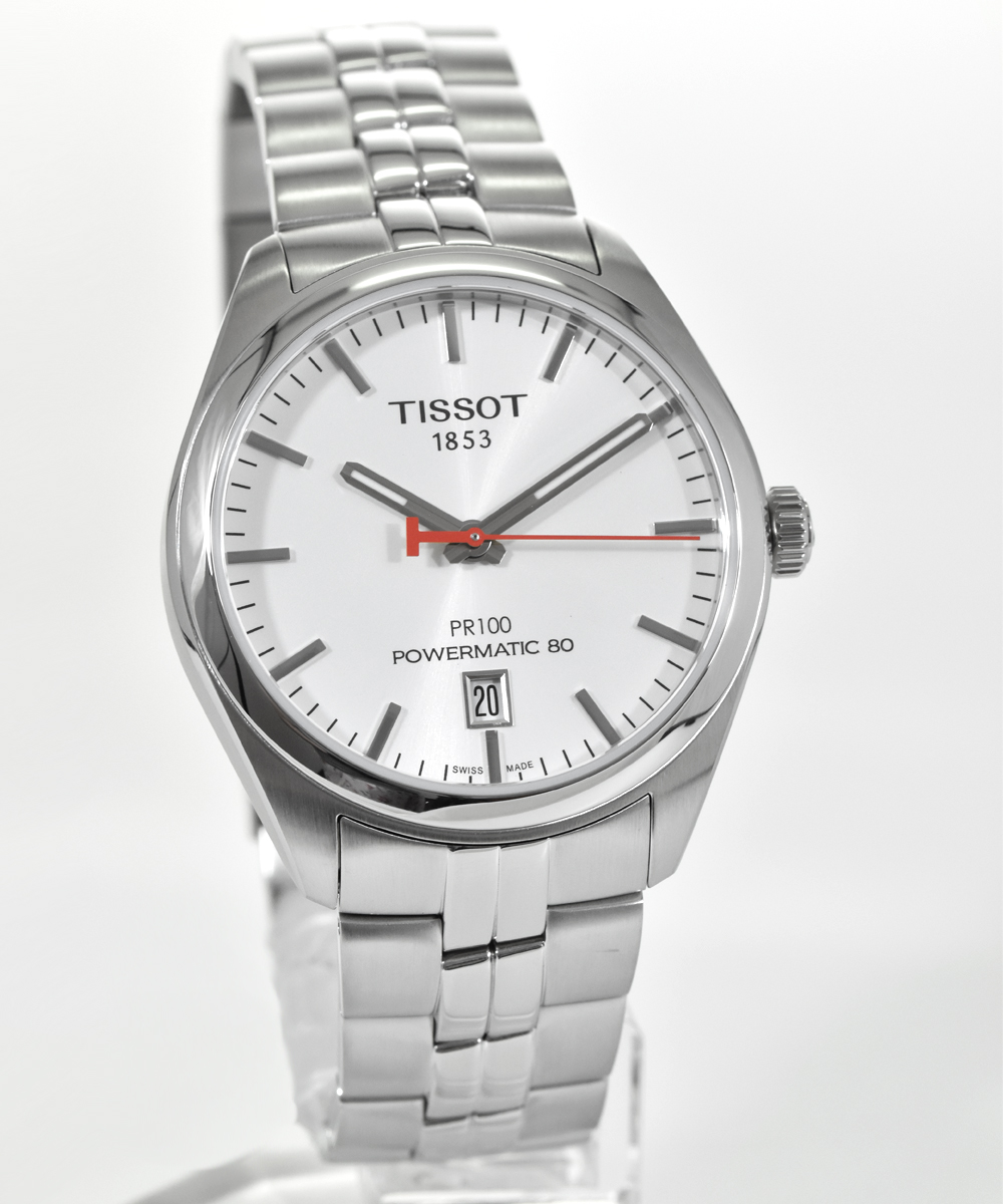 文字盤白TISSOT PR100 POWERMATIC80 ASIAN GAMES - 腕時計(アナログ)