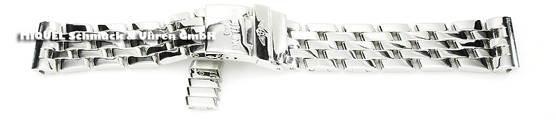 Breitling Pilotarmband aus Edelstahl 20mm