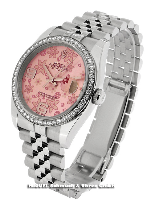 Rolex Datejust Rolesor Automatik Chronometer mit Diamantlünette