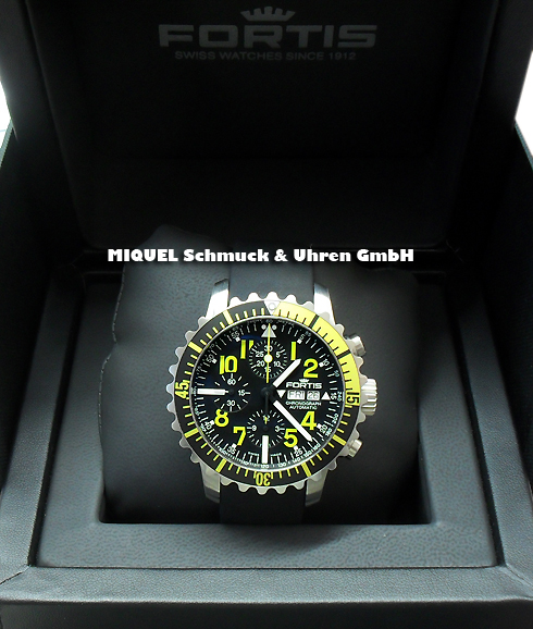 Fortis B-42 Marinemaster Yellow Day/Date Chronograph - Achtung,  42,2% gespart !