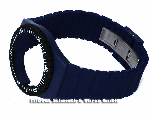 Fortis Colors Silikonband in Navy-Blau