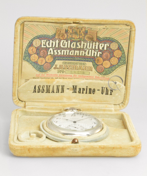 J - Assmann Glashütte - Marine B-Uhr im originalem Etui