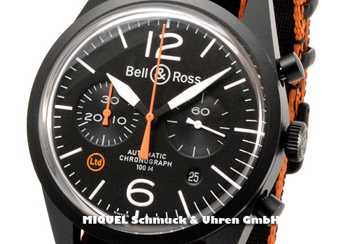 Bell & Ross Vintage Chronograph BR126 Carbon Orange - Limitiert