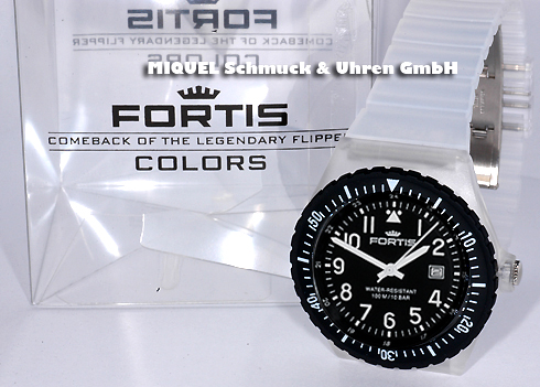 Fortis Colors Uhr mit Wechselarmband transparent