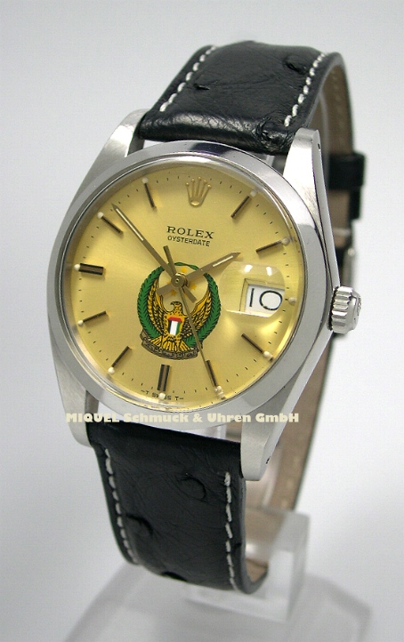 Rolex Oysterdate Ref.6694 mit Emblem der Armee der Vereinigten Emirate